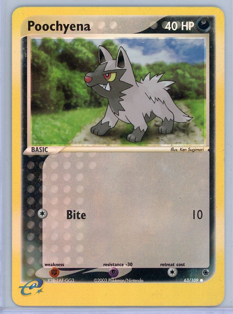 Poochyena Pokemon Ruby & Sapphire Reverse Holo #63/109