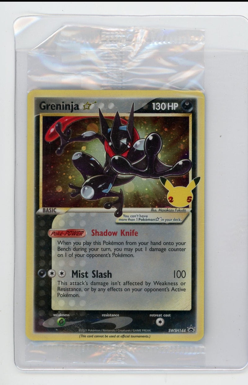 Greninja 2021 Pokemon Black Star Promo Celebrations SWSH144 sealed