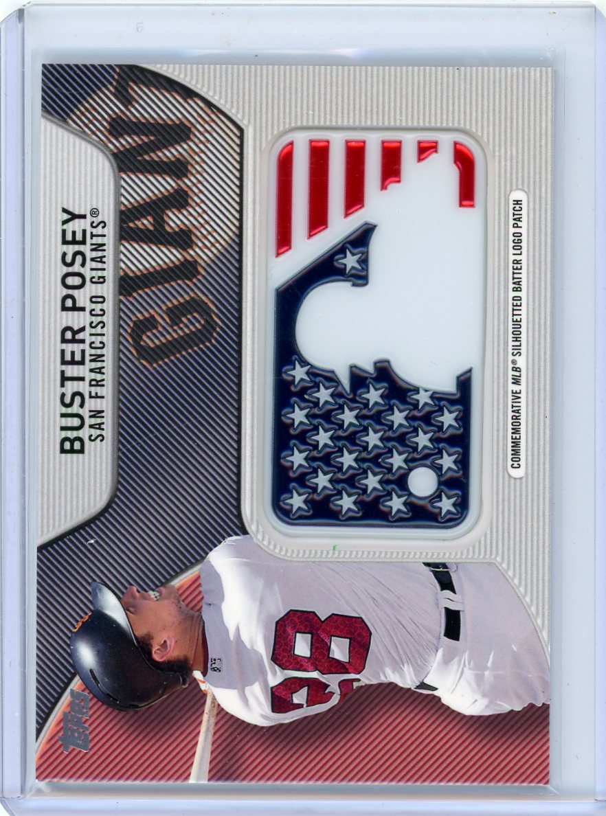 Buster Posey 2017 Topps Series 2 Commemorative MLB Logo Relic