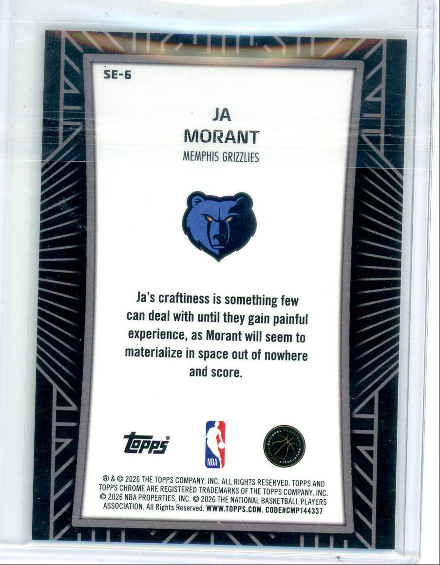 Ja Morant 2025-26 Topps Chrome Update Shadow Etch SP