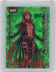 Rachel Summers 2026 Topps Chrome Marvel Sapphire Green #'d 76/99