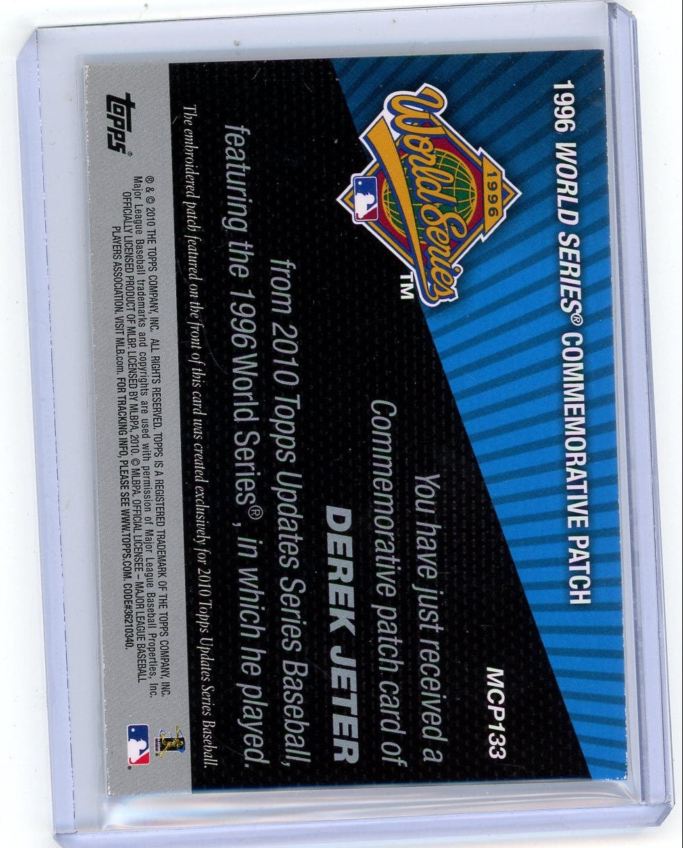 Derek Jeter 2010 Topps Update 1996 World Series Commemorative Patch