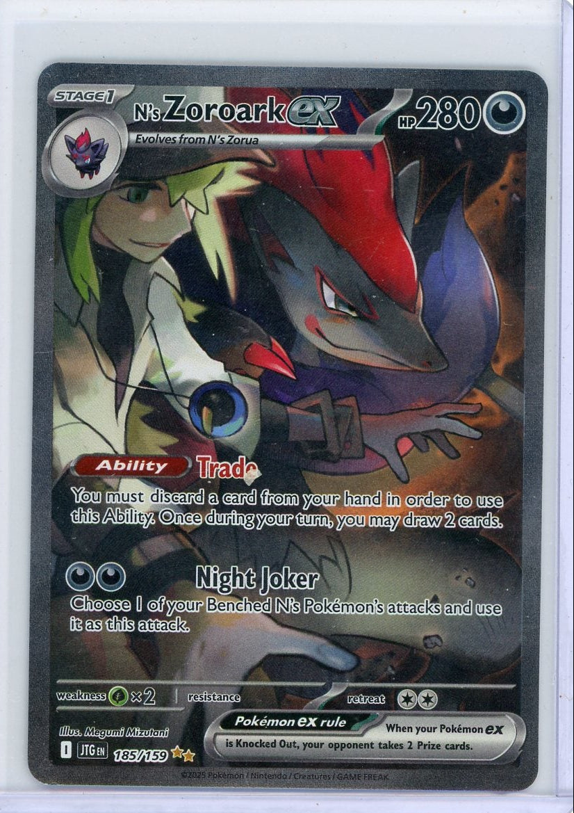 N's Zoroark ex Pokémon Journey Together Special Illustration Rare #185/159