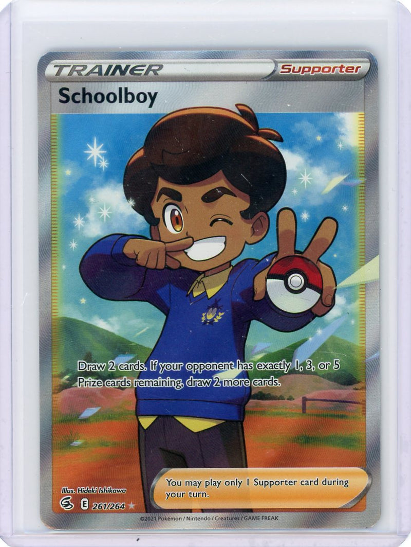 Schoolboy Trainer 2021 Pokémon rare holo 261/264