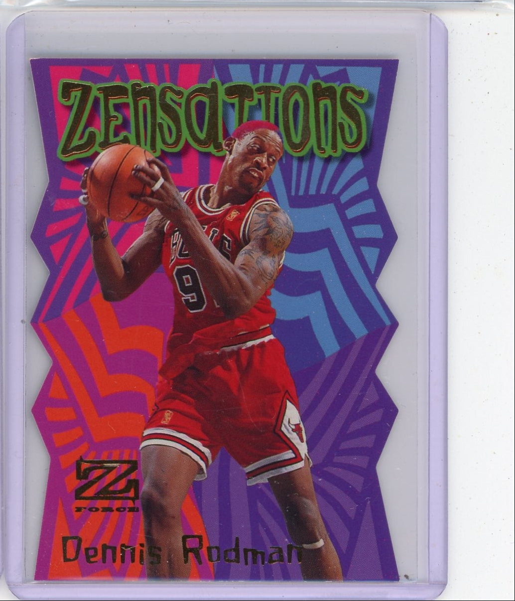 Dennis Rodman 1998 SkyBox Zensations die-cut