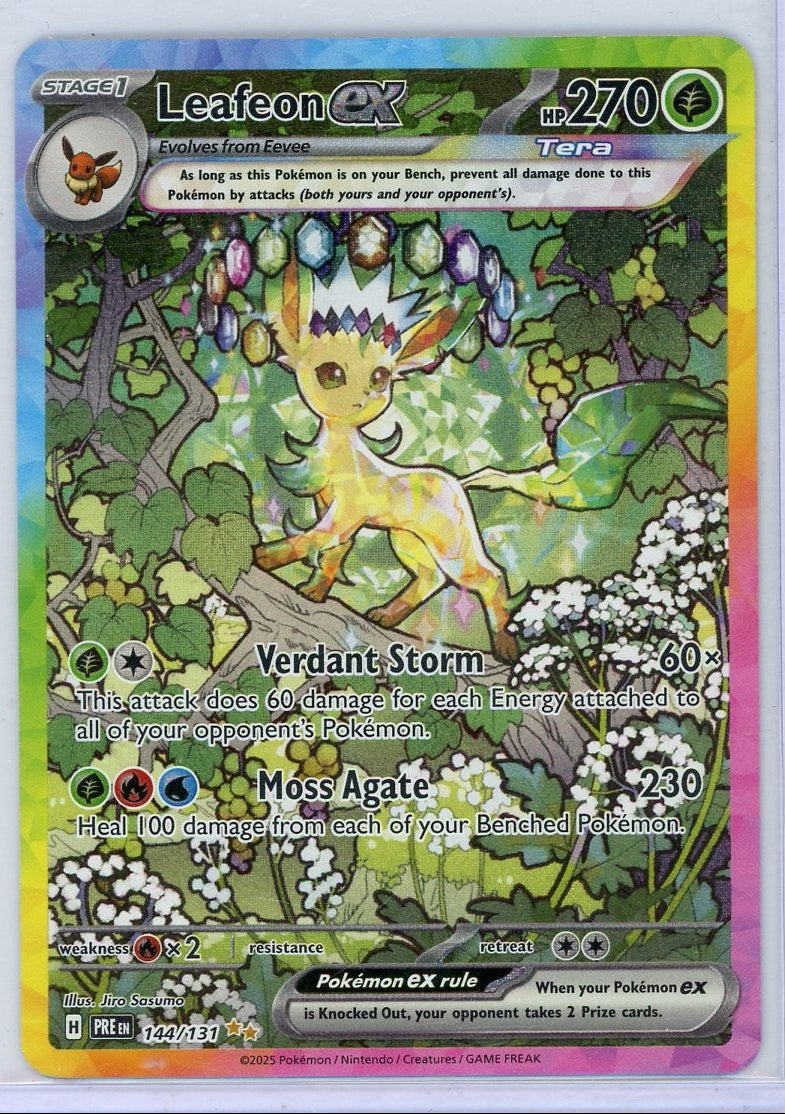 Leafeon ex Pokémon Prismatic Evolutions Special Illustration Rare #144/131