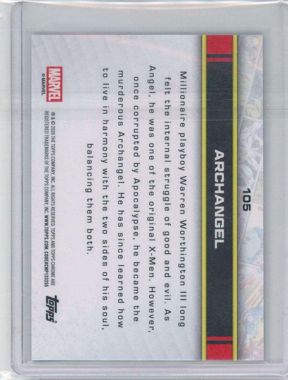 Archangel 2026 Topps Chrome Marvel Sapphire Green #'d 08/99