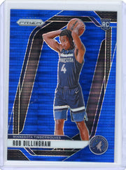 Rob Dillingham 2024-25 Panini Prizm Blue Pulsar Prizm RC #'d 60/99