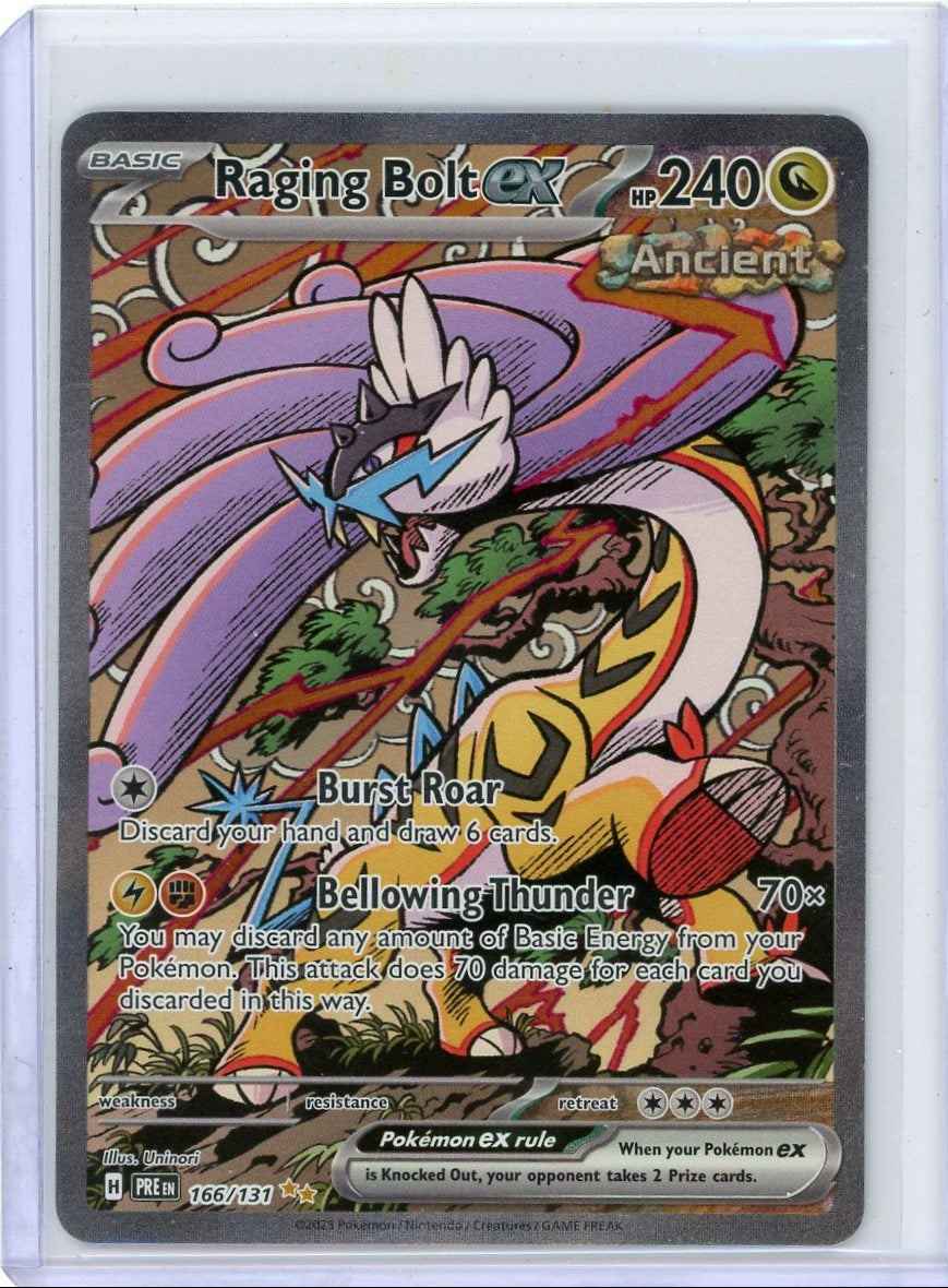 Raging Bolt ex Pokémon Prismatic Evolutions Special Illustration Rare #166/131