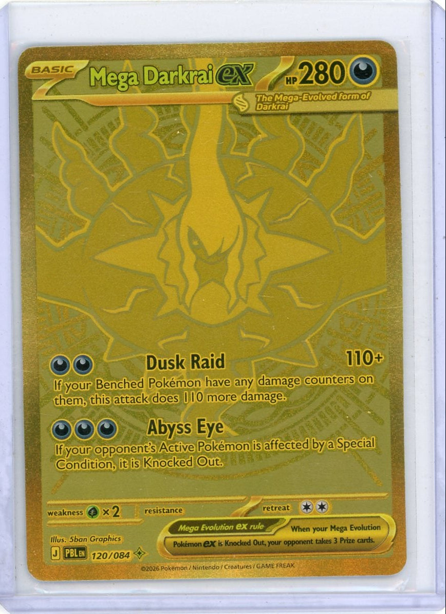 Mega Darkrai ex Pokemon Pitch Black Ultra Rare #120/084