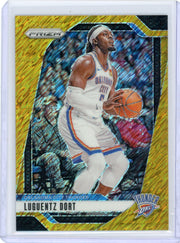 Luguentz Dort 2024-25 Panini Prizm Gold Shimmer Prizm FOTL #'d 01/10