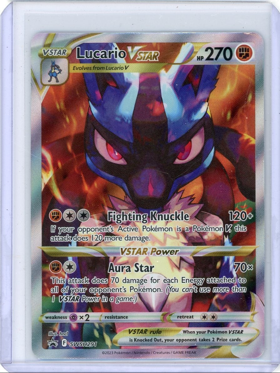 Lucario Vstar Pokémon Sword & Shield Black Star Promo #SWSH291