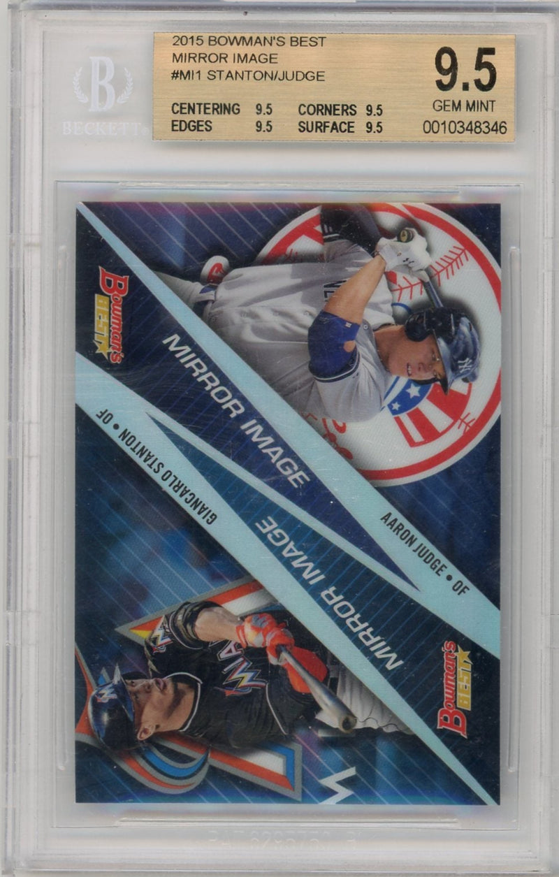 Aaron Judge Giancarlo Stanton 2015 Bowman&