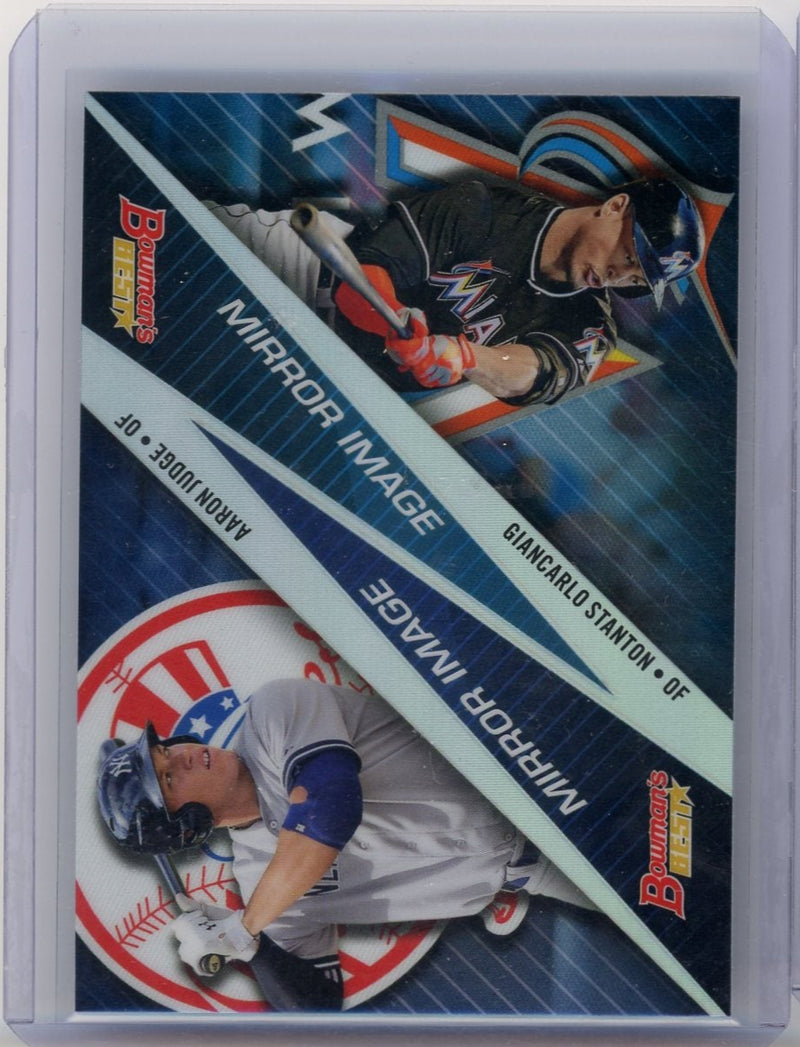 Aaron Judge Giancarlo Stanton 2015 Bowman&