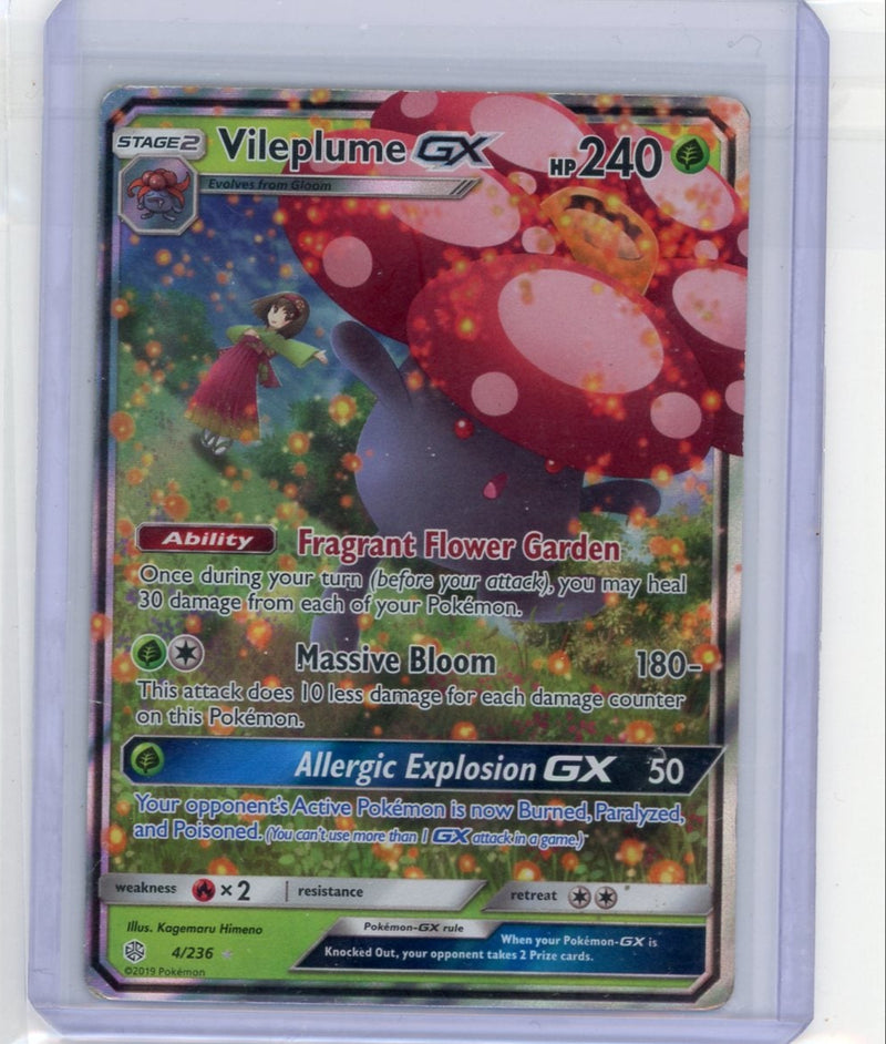 Vileplume GX 2019 Pokemon Cosmic Eclipse rare holo 