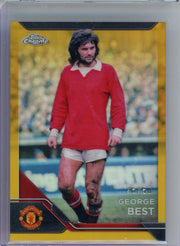 George Best 2025 Topps Chrome FC gold refractor #'d 26/50