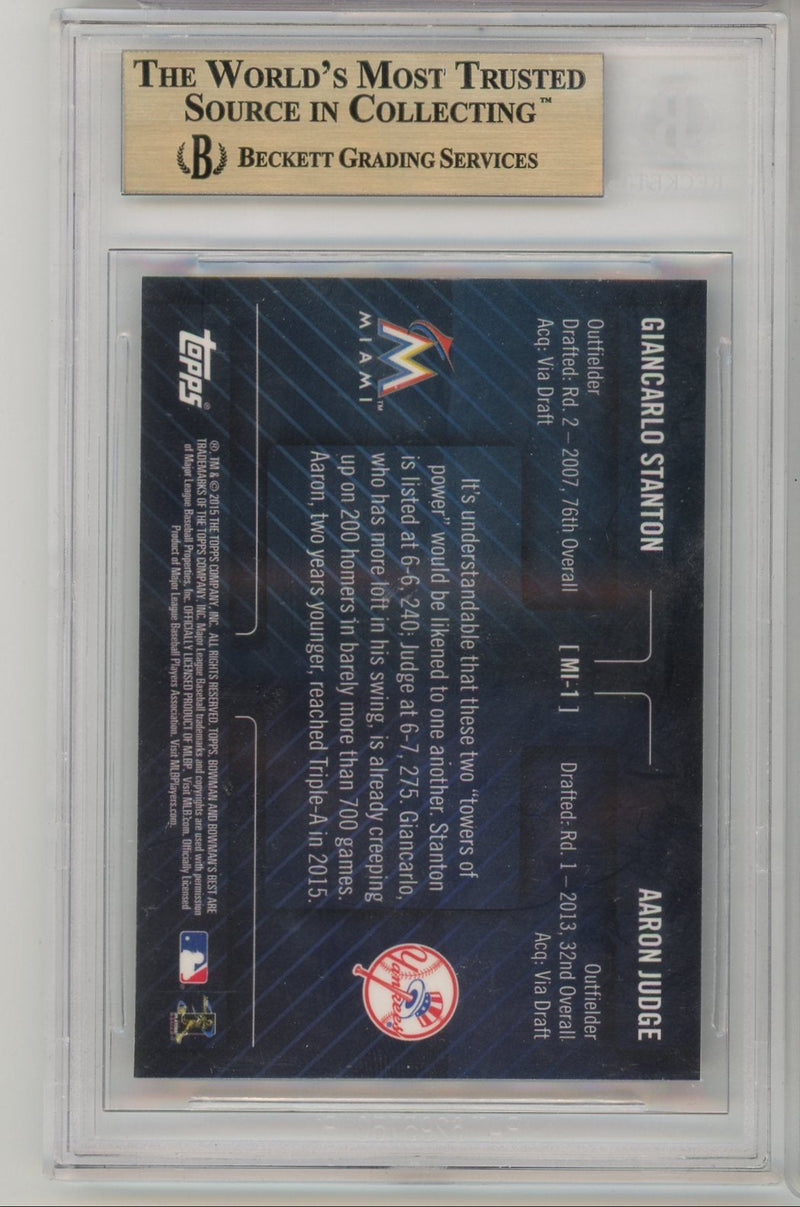 Aaron Judge Giancarlo Stanton 2015 Bowman&