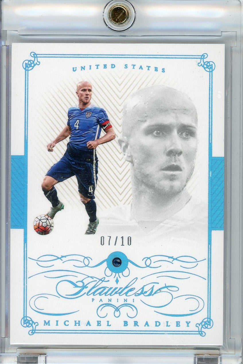 Michael Bradley 2015-16 Panini Flawless Sapphire #'d 07/10