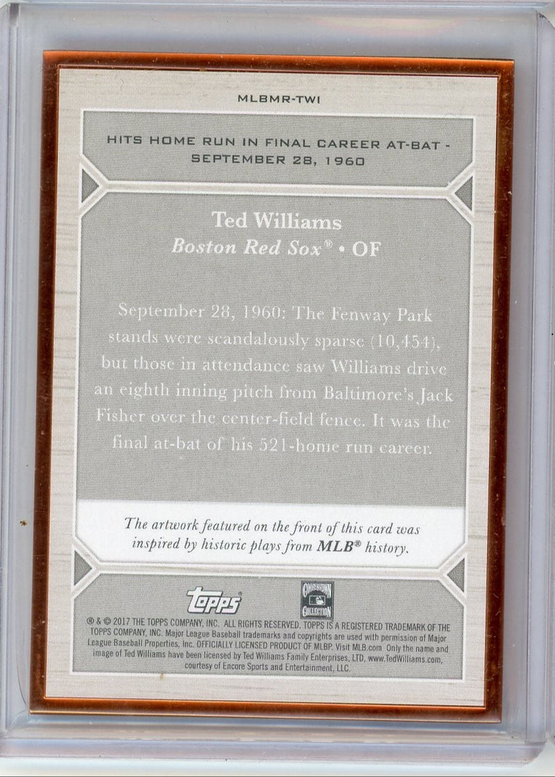 Ted Williams 2017 Topps Transcendent MLB Moments 
