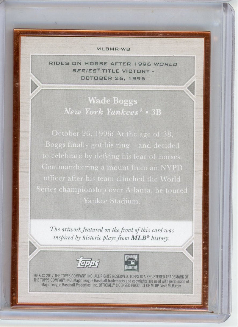 Wade Boggs 2017 Topps Transcendent MLB Moments 