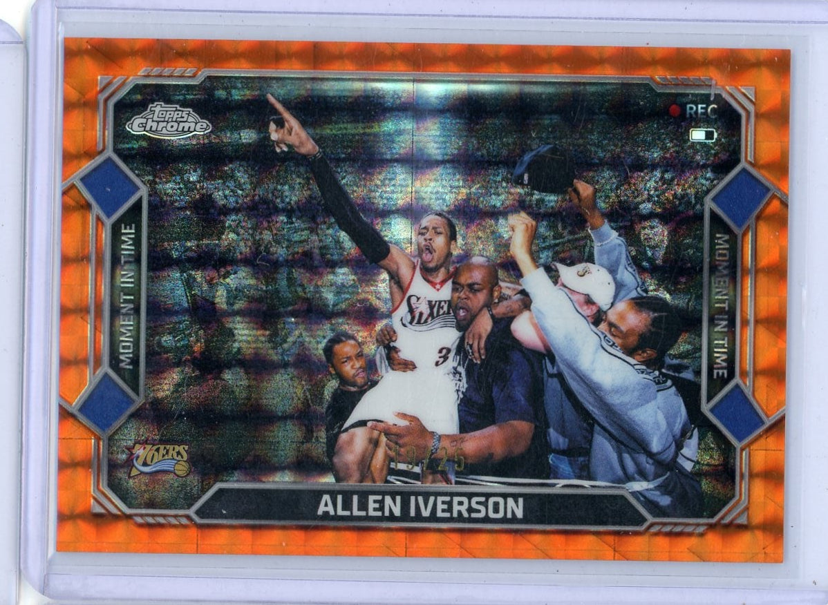 Allen Iverson 2025-26 Topps Chrome Update Moment In Time #'d 19/25