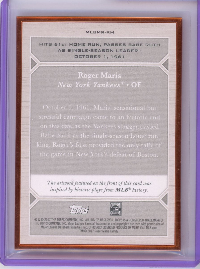 Roger Maris 2017 Topps Transcendent MLB Moments 