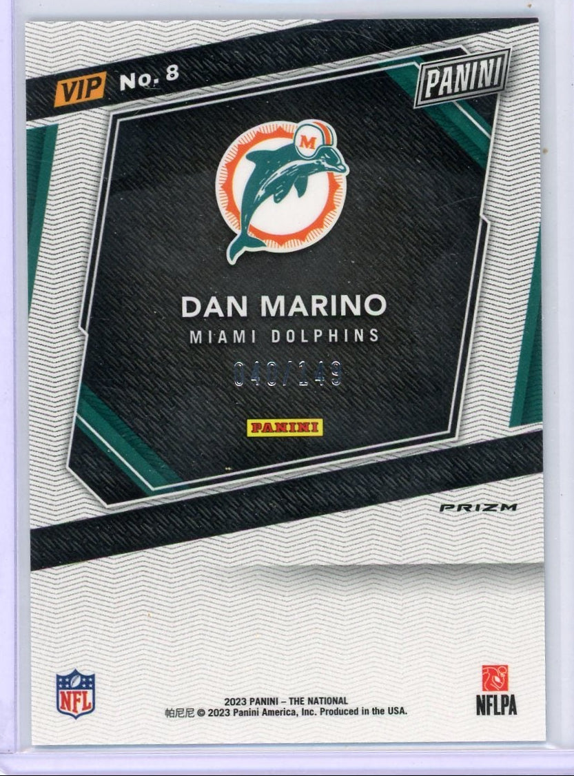 Dan Marino 2023 Panini National VIP Blue Ice #'d 40/149
