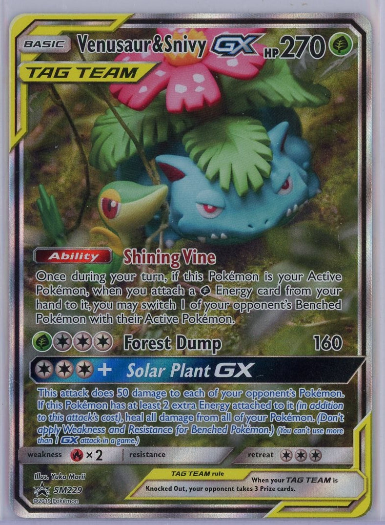 Venusaur & Snivy Pokemon Tag Team #SM229 Promo