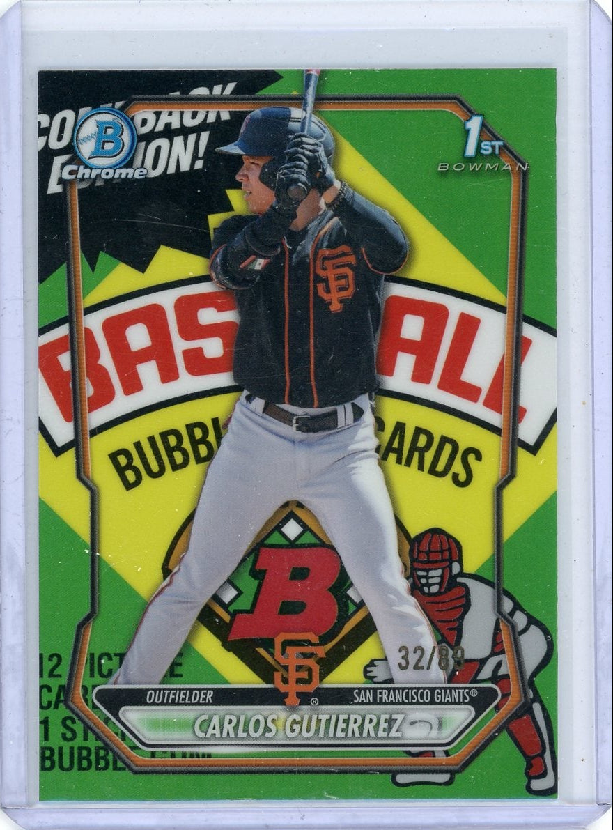 Carlos Gutierrez 2026 1st Bowman Chrome Packfractor #'d 32/89