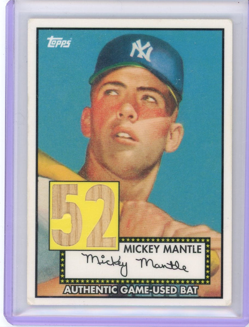 Mickey Mantle 2007 Topps auth. game-used bat relic &