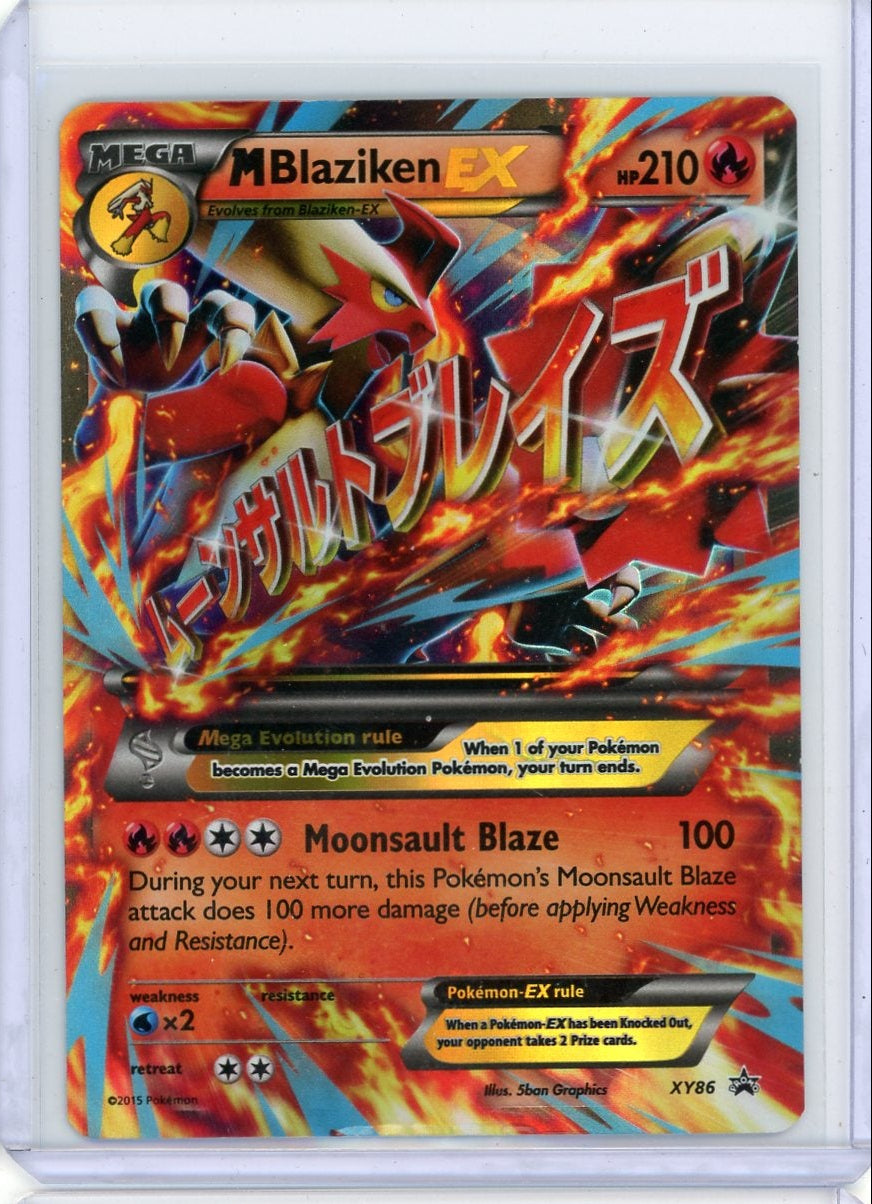 M Blaziken EX 2015 Pokemon Black Star Promo #XY86 MP
