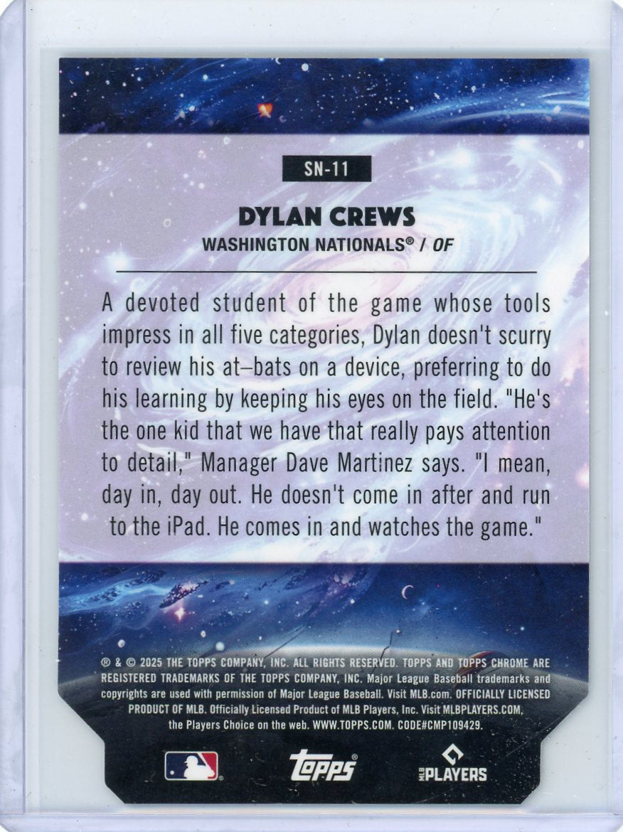 Dylan Crews 2025 Topps Chrome Cosmic Stella Nova