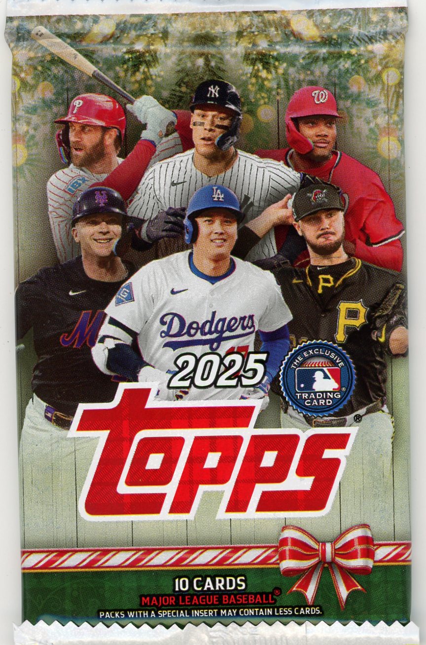 2025 Topps Holiday Baseball Mega Box pack