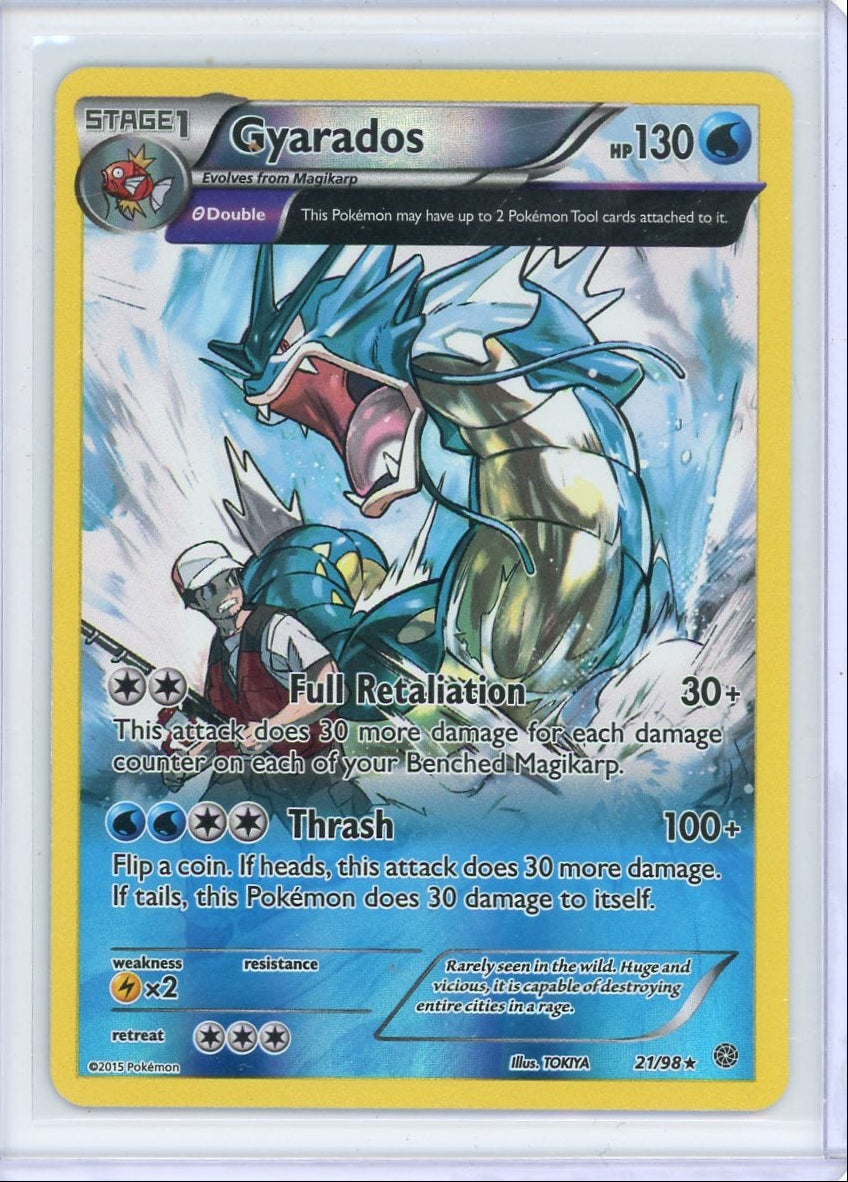 Gyarados 2015 Pokemon Ancient Origins reverse holo #21/98