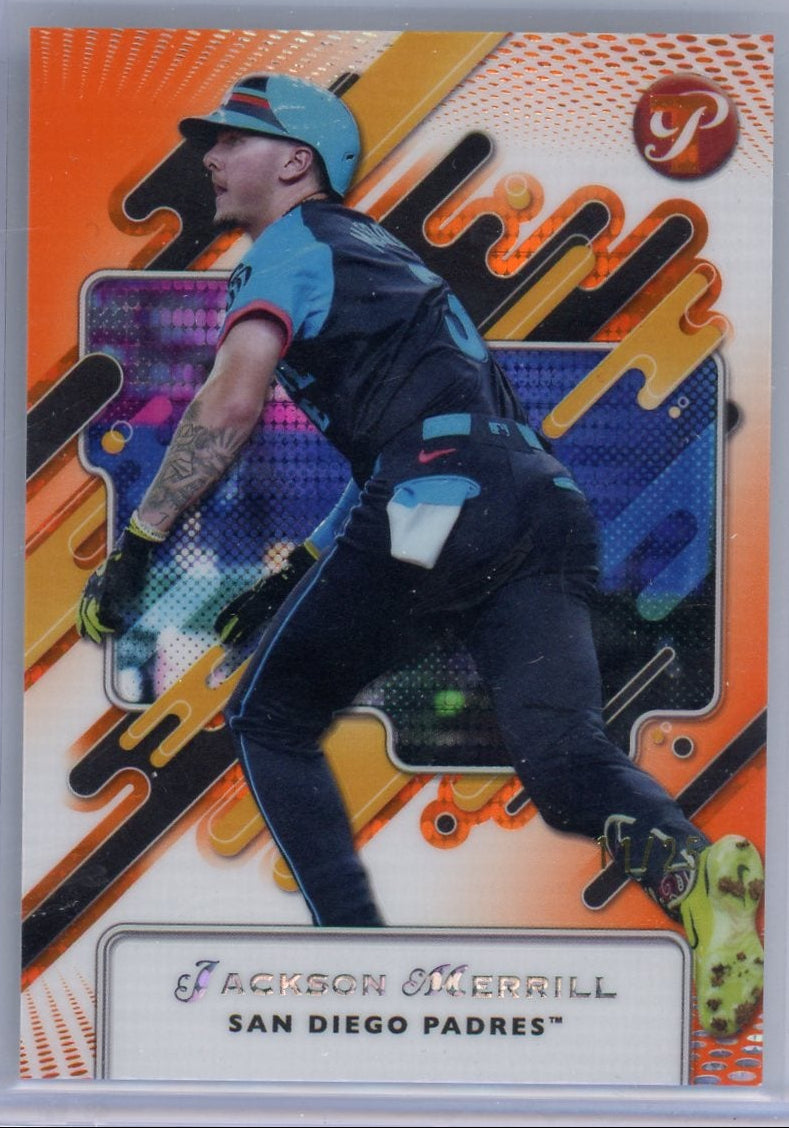Jackson Merrill 2025 Topps Pristine Orange #'d 11/25
