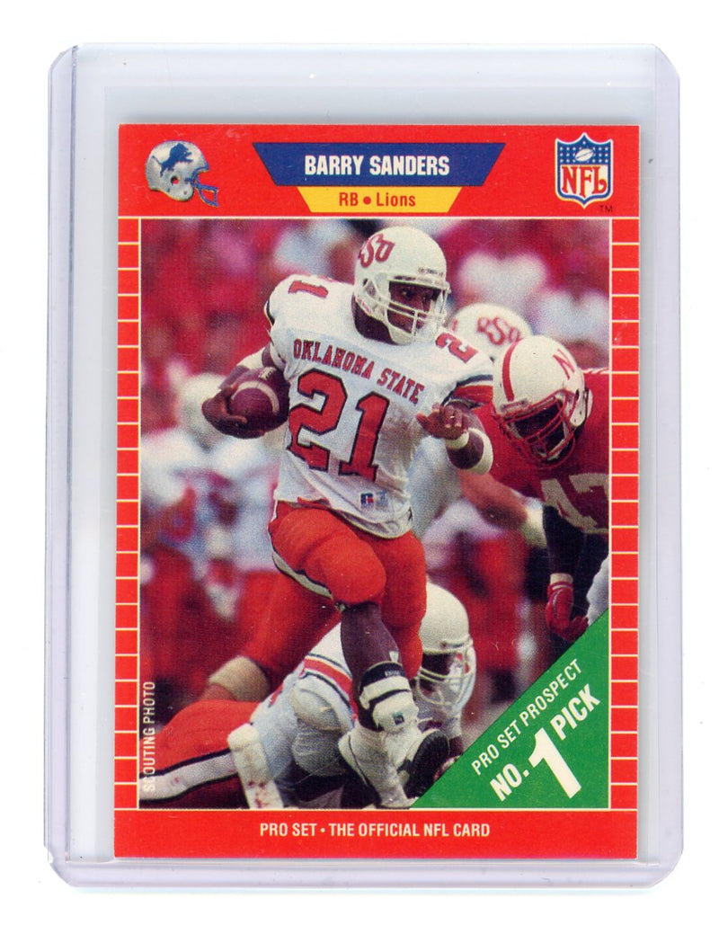 Barry Sanders 1989 Pro Set Rookie Card