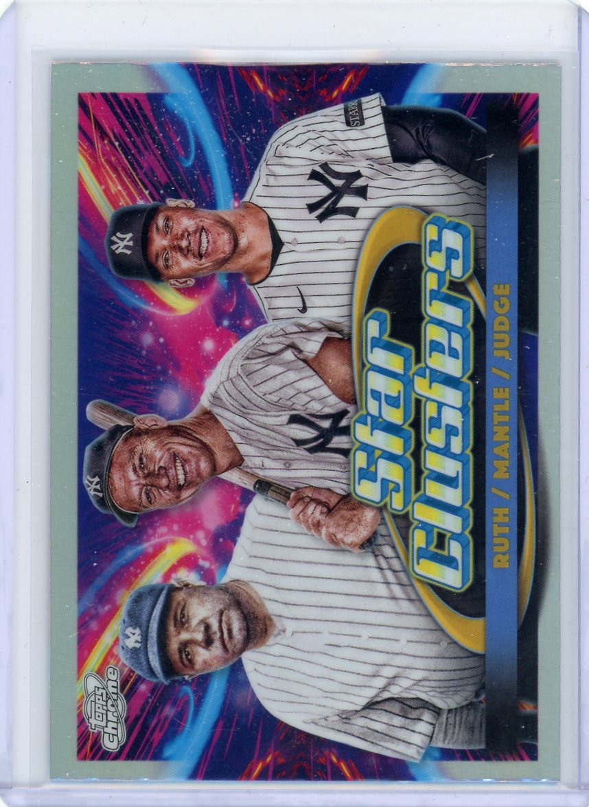 Ruth/Mantle/Judge 2025 Topps Chrome Cosmic Star Clusters