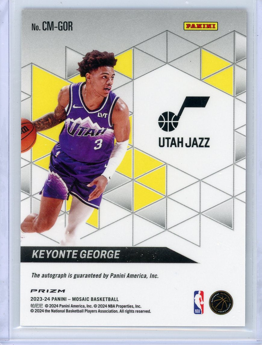 Keyonte George 2023-24 Panini Mosaic Collage Auto RC Choice