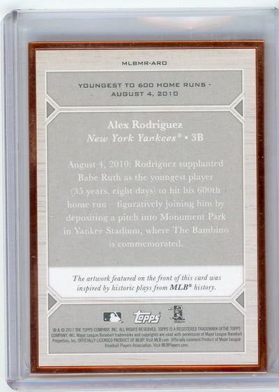 Alex Rodriguez 2017 Topps Transcendent MLB Moments #'d 35/87