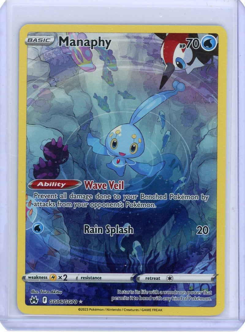 Manaphy 2023 Pokemon rare holo GG06/GG70