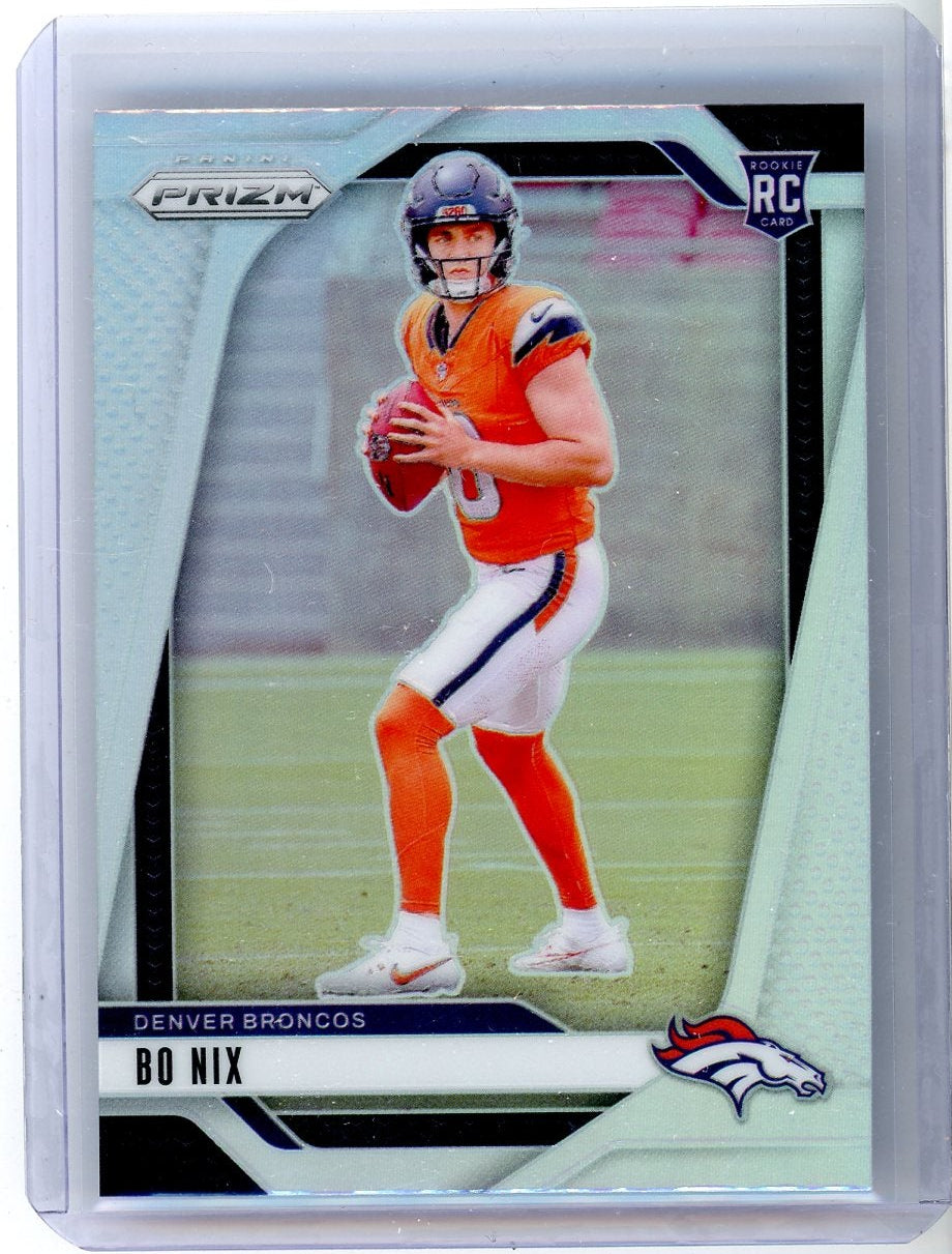 Bo Nix 2024 Panini Prizm Silver Prizm RC