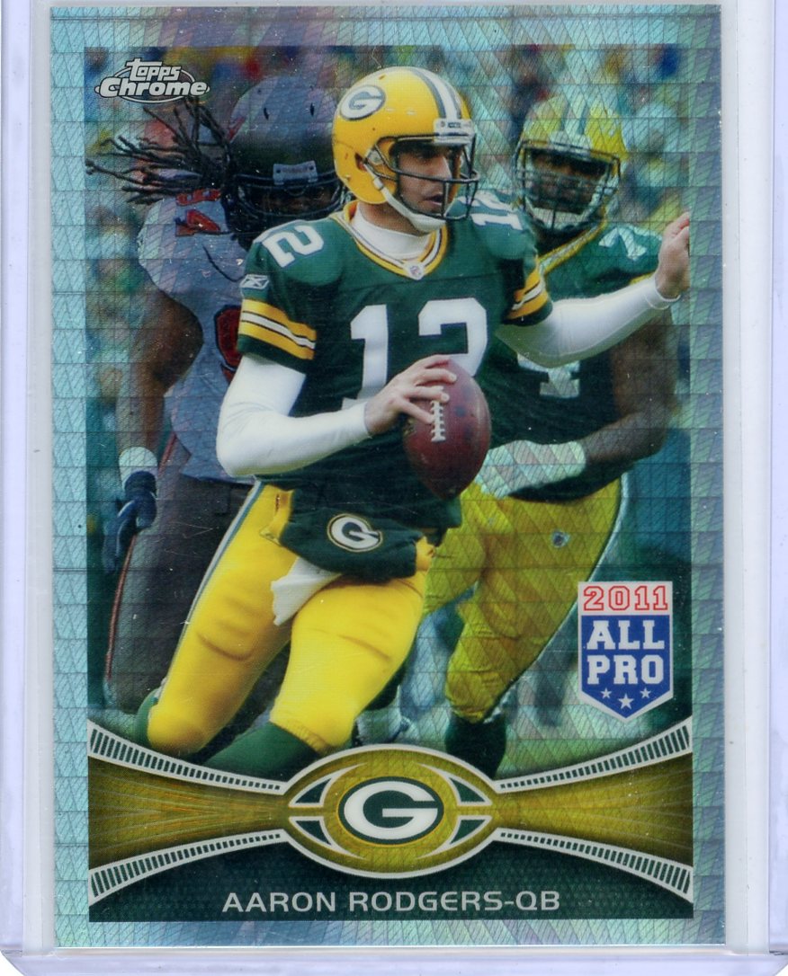 Aaron Rodgers 2012 Topps Chrome #50 prism refractor #'d 161/216