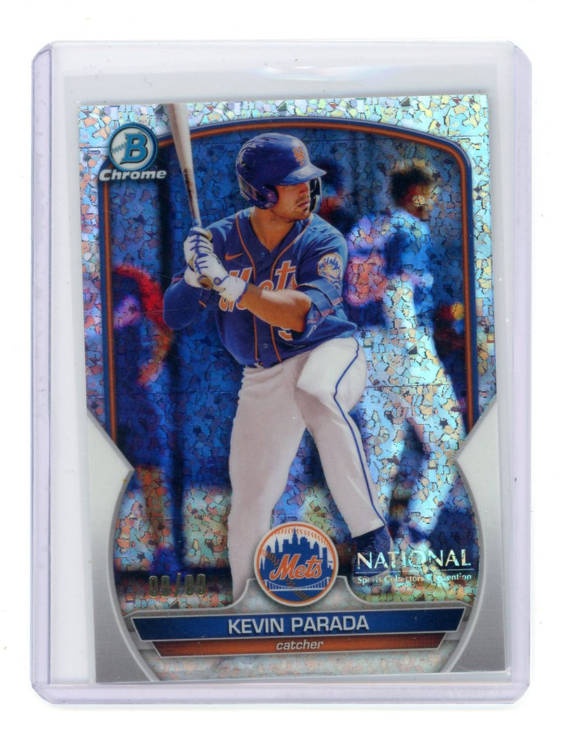 Kevin Parada 2023 Bowman Chrome NSCC speckle refractor 