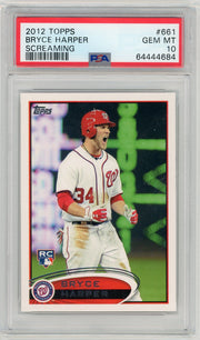 Bryce Harper 2012 Topps Screaming RC PSA 10
