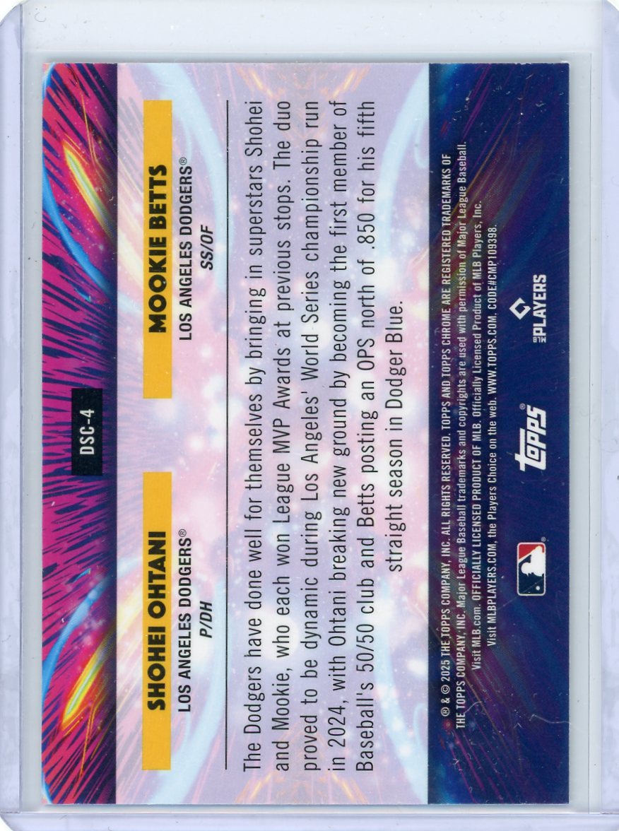 S. Ohtani/M. Betts 2025 Topps Chrome Cosmic Star Clusters