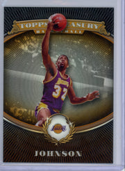 Magic Johnson 2008 Topps Treasury refractor #'d 368/999