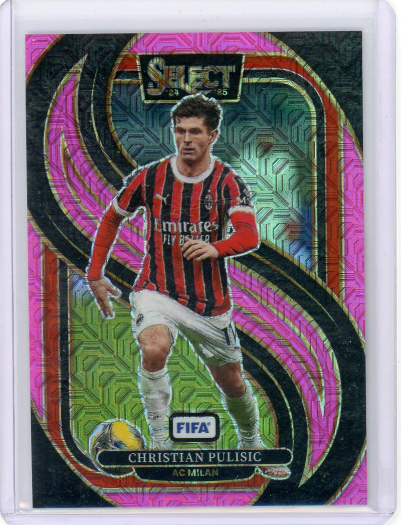 Christian Pulisic 2024-25 Panini Select FIFA pink mojo prizm 