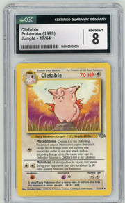 Clefable 1999 Pokemon Jungle non holo #17/64 CGC 8