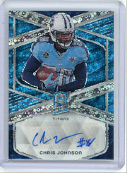 Chris Johnson 2024 Panini Spectra autograph light blue prizm #'d 17/50