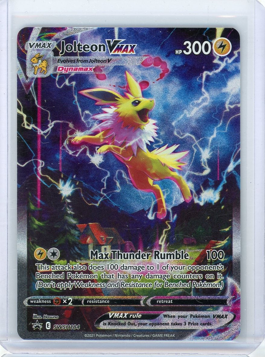Jolteon VMAX 2021 Pokémon Black Star Promo SWSH184